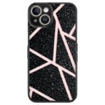 Black Glitter Pink Kryt iPhone 12 Mini