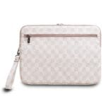 DKNY PU Leather Checkered Pattern and Stripe Notebook 13/14" Pink