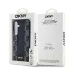 DKNY PU Leather Checkered Pattern MagSafe Black Kryt Samsung Galaxy S24 Plus
