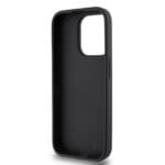 DKNY PU Leather Repeat Pattern Card Pocket Black Kryt iPhone 14 Pro Max