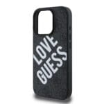 Guess PU Leather 4G Big Love Logo MagSafe Black Kryt iPhone 16 Pro