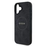 Guess PU Leather 4G Colored Ring MagSafe Black Kryt iPhone 16