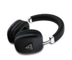 Guess Saffiano PU Leather Triangle Logo Wireless Headphones Black