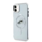 Karl Lagerfeld IML K&CH Heads Metal Frame MagSafe Transparent Kryt iPhone 11