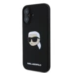 Karl Lagerfeld Liquid Silicone Karl Head MagSafe Black Kryt iPhone 16