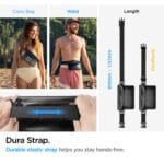 Spigen A620 Universal Waterproof Waist Bag Black