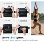 Spigen A620 Universal Waterproof Waist Bag Black