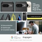 Spigen Tough Armor Black Kryt Google Pixel 9/9 Pro