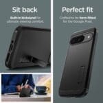 Spigen Tough Armor Black Kryt Google Pixel 9/9 Pro