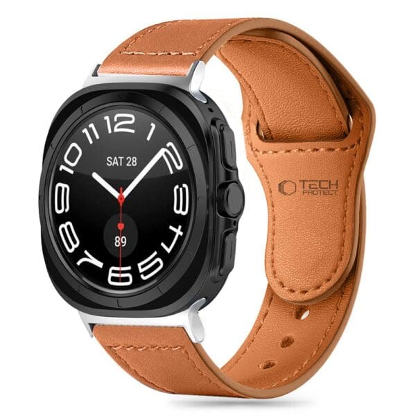 Tech-Protect Leatherfit Samsung Galaxy Watch Ultra (47 mm) Brown