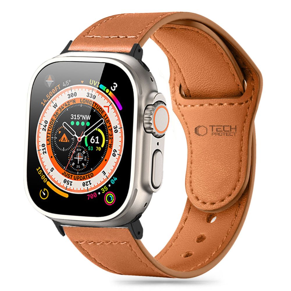 Tech-Protect Naturalfit Apple Watch 4 / 5 / 6 / 7 / 8 / 9 / Se (38 / 40 / 41 mm) Brown