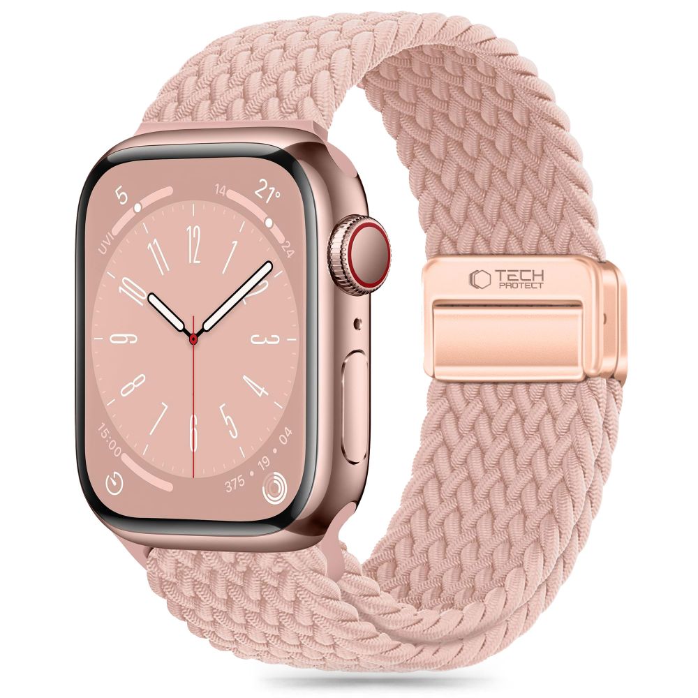 Tech-Protect Nylonmag Apple Watch 4 / 5 / 6 / 7 / 8 / 9 / Se (38 / 40 / 41 mm) Dusty Rose