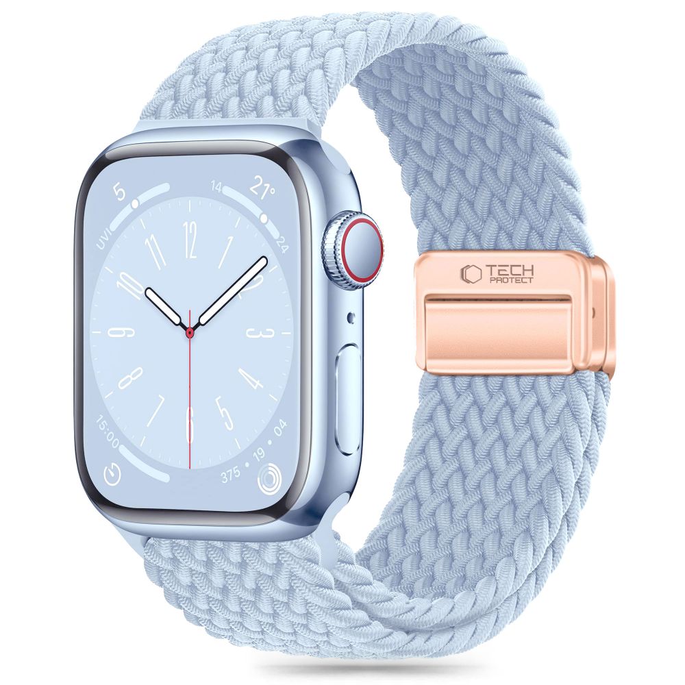 Tech-Protect Nylonmag Apple Watch 4 / 5 / 6 / 7 / 8 / 9 / Se / Ultra 1 / 2 (42 / 44 / 45 / 49 mm) Baby Blue