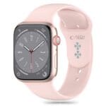 Tech-Protect Silicone Apple Watch SE/11/10/9/8/7/6/5/4/3 (42/41/40/38mm) Light Pink