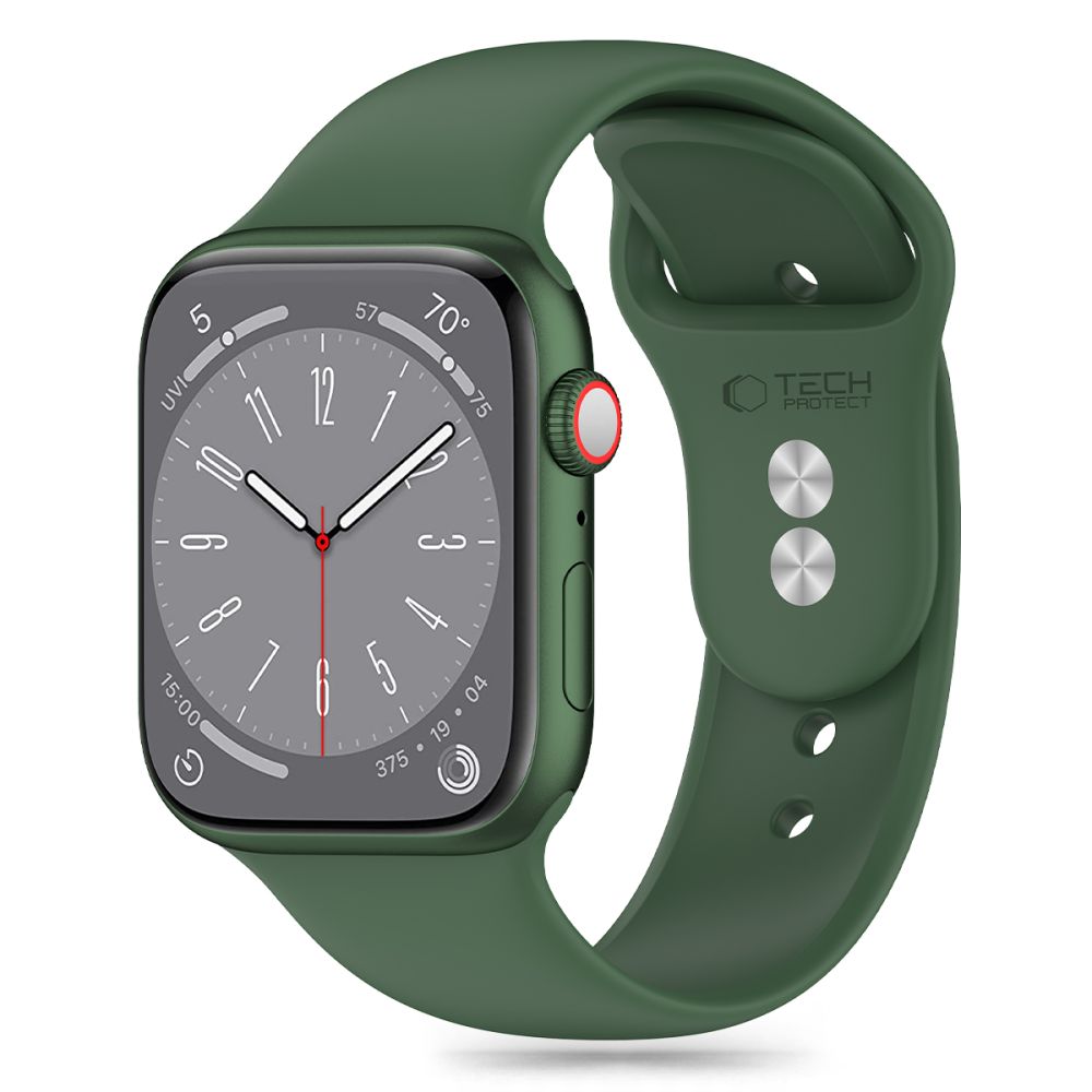 Tech-Protect Silicone Apple Watch 4 / 5 / 6 / 7 / 8 / 9 / Se / Ultra 1 / 2 (42 / 44 / 45 / 49 mm) Olive