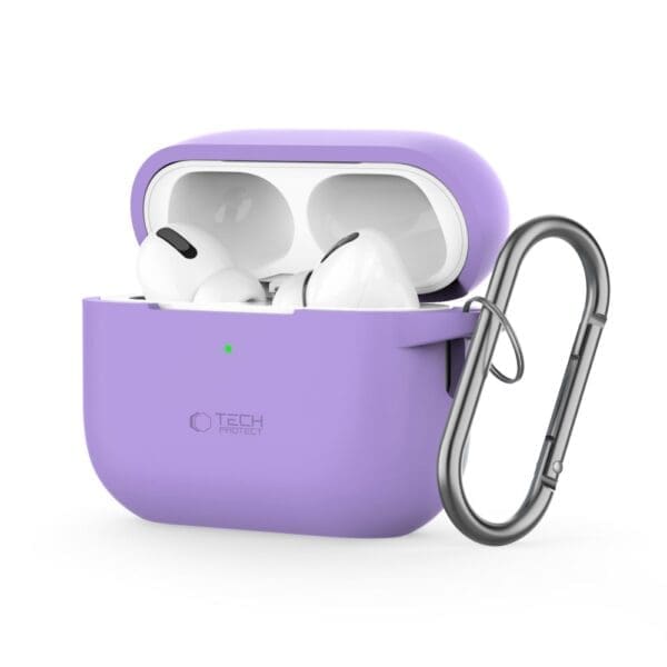 Tech-Protect Silicone Hook Lavender Kryt Airpods Pro/Pro 2