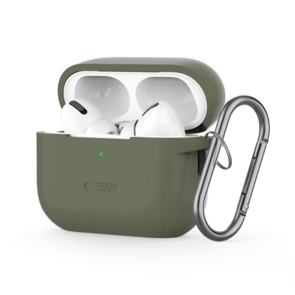 Tech-Protect Silicone Hook Olive Green Kryt Airpods Pro/Pro 2