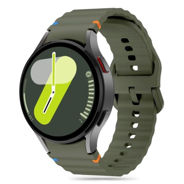 Tech-Protect Silicone Sport Samsung Galaxy Watch 4 / 5 / 5 Pro / 6 / 7 / Fe Army Green