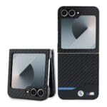 BMW M PU Carbon Blue Line Black Kryt Samsung Galaxy Z Flip 6