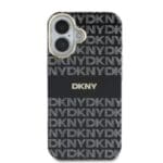 DKNY PC/TPU Repeat Pattern Tonal Stripe MagSafe Black Kryt iPhone 16