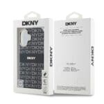 DKNY PC/TPU Repeat Pattern Tonal Stripe MagSafe Black Kryt iPhone 16