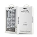 DKNY PU Leather Repeat Pattern Bottom Stripe MagSafe Brown Kryt Samsung Galaxy Z Fold 6