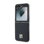 DKNY PU Leather Repeat Pattern Stack Logo Black Kryt Samsung Galaxy Z Flip 6