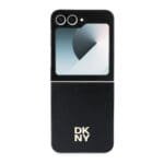 DKNY PU Leather Stack Logo Black Kryt Samsung Galaxy Z Flip 6