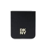 DKNY PU Leather Stack Logo Black Kryt Samsung Galaxy Z Flip 6