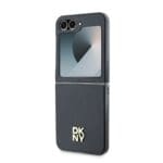 DKNY PU Leather Stack Logo Black Kryt Samsung Galaxy Z Flip 6