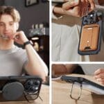 ESR Classic Hybrid Kickstand Halolock MagSafe & Tempered Glass Clear/Black iPhone 16 Pro