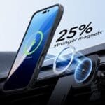 ESR Classic Hybrid Kickstand Halolock MagSafe & Tempered Glass Clear/Black iPhone 16 Pro Max