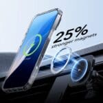 ESR Classic Hybrid Kickstand Halolock MagSafe & Tempered Glass Clear iPhone 16