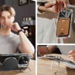 ESR Classic Hybrid Kickstand Halolock MagSafe & Tempered Glass Clear iPhone 16 Pro