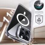 ESR Classic Hybrid Kickstand Halolock MagSafe & Tempered Glass Clear iPhone 16 Pro Max