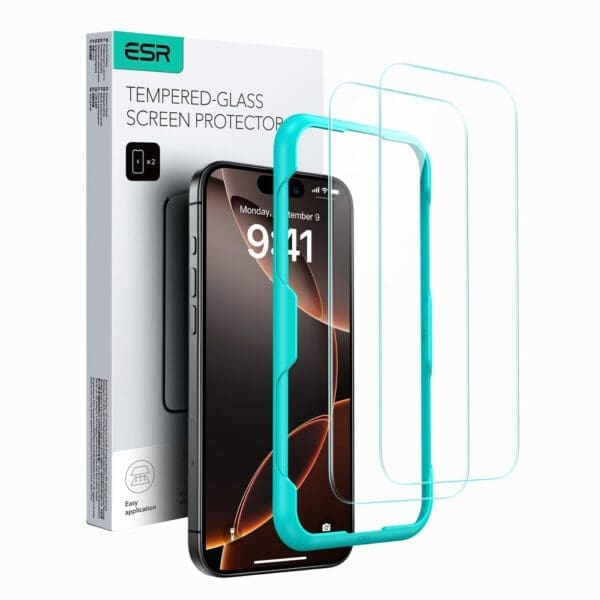 ESR Tempered Glass 2-Pack Clear iPhone 16 Pro