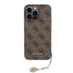 Guess 4G Charm Tone on Tone Brown Kryt iPhone 15 Pro Max