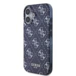 Guess IML Denim Effect MagSafe Dark Blue Kryt iPhone 16