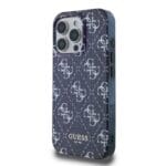 Guess IML Denim Effect MagSafe Dark Blue Kryt iPhone 16 Pro