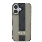 Guess IML Middle 4G Stripe Black Kryt iPhone 16