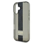 Guess IML Middle 4G Stripe Black Kryt iPhone 16