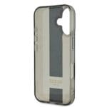 Guess IML Middle 4G Stripe Black Kryt iPhone 16
