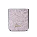 Guess PC/TPU Glitter Flakes Metal Logo Pink Kryt Samsung Galaxy Z Flip 6