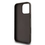 Guess PU 4G Metal Logo Brown Kryt iPhone 16 Pro Max