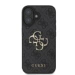 Guess PU 4G Metal Logo Grey Kryt iPhone 16