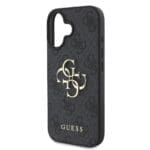 Guess PU 4G Metal Logo Grey Kryt iPhone 16