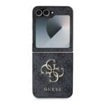 Guess PU 4G Metal Logo Grey Kryt Samsung Galaxy Z Flip 6