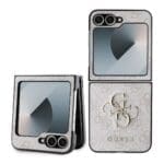 Guess PU 4G Metal Logo Pink Kryt Samsung Galaxy Z Flip 6