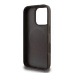 Guess PU 4G Peony MagSafe Brown Kryt iPhone 16 Pro