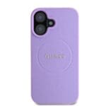 Guess PU Grained Classic Logo MagSafe Purple Kryt iPhone 16